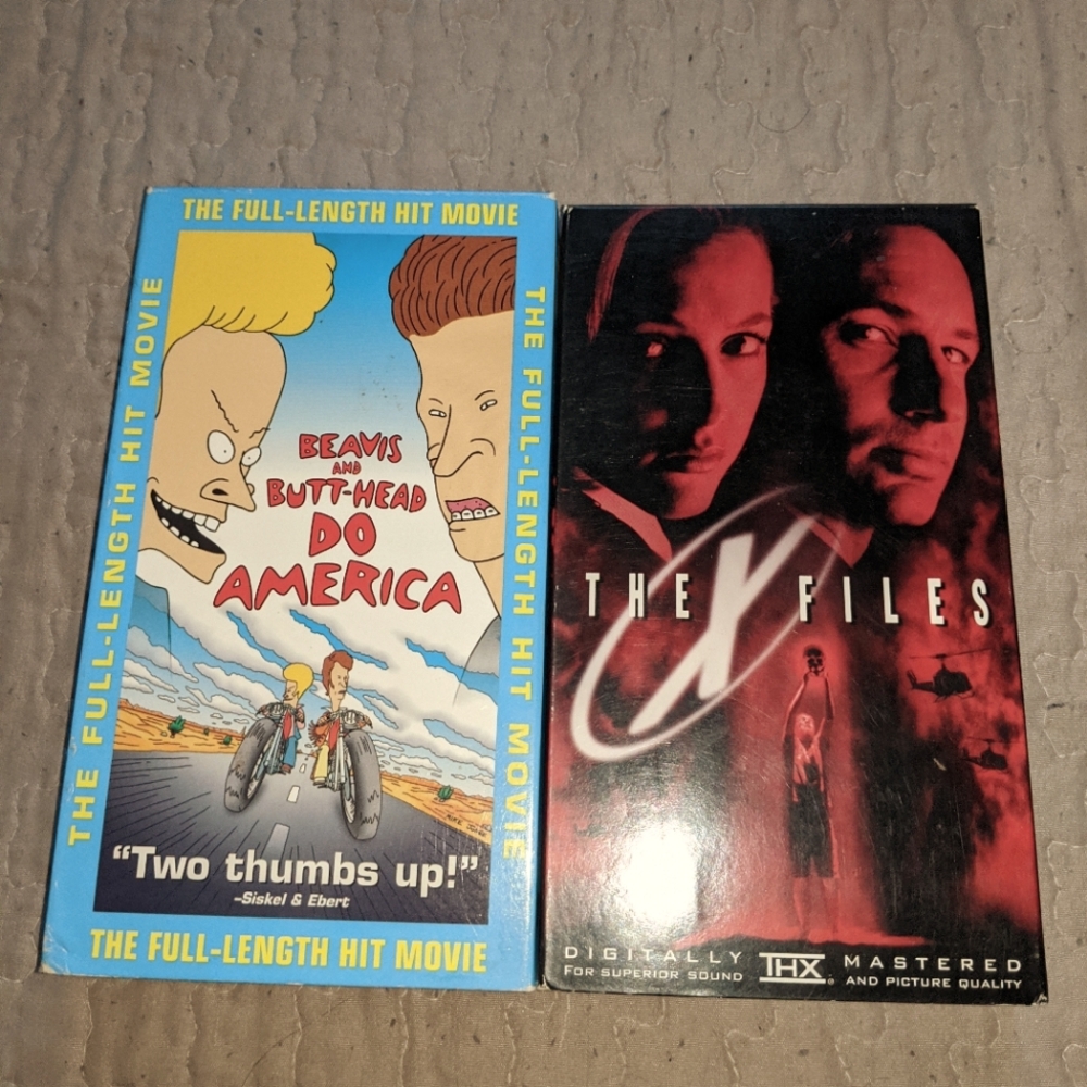 X files / beavis and butthead /VHS